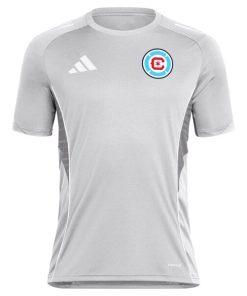 Alternative view of Chicago Fire adidas 2025 Training Jersey - Silver