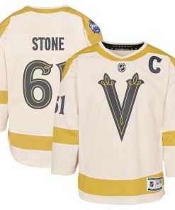 Mark Stone Vegas Golden Knights Youth 2024 NHL Winter Classic Premier Player Jersey - Cream