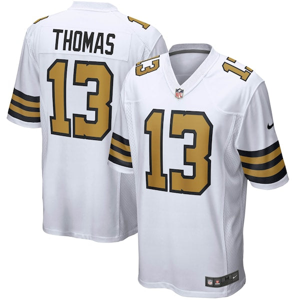 Michael Thomas New Orleans Saints Nike Alternate Game Jersey - White/Black - Image 2