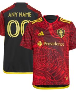 Seattle Sounders FC adidas Youth 2024 The Bruce Lee Kit Replica Custom Jersey?¨C Red