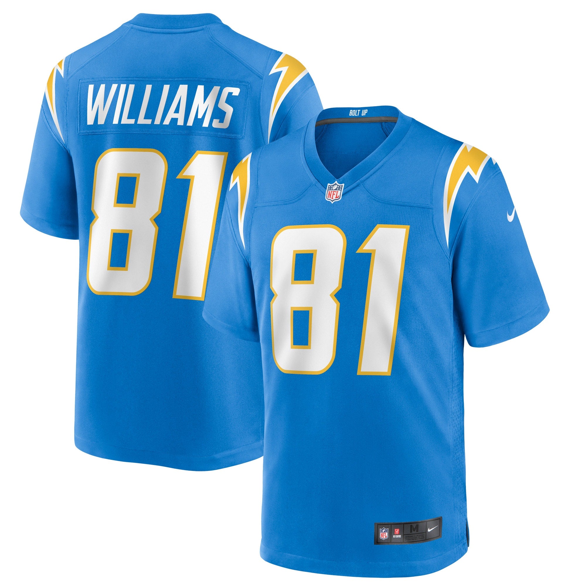 Mike Williams Los Angeles Chargers Nike Alternate Team Game Jersey - Navy/Blue/Royal/White - Image 5