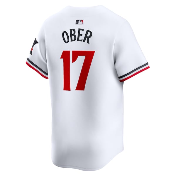 Bailey Ober Minnesota Twins Nike Home Limited Player Jersey - White - Image 3