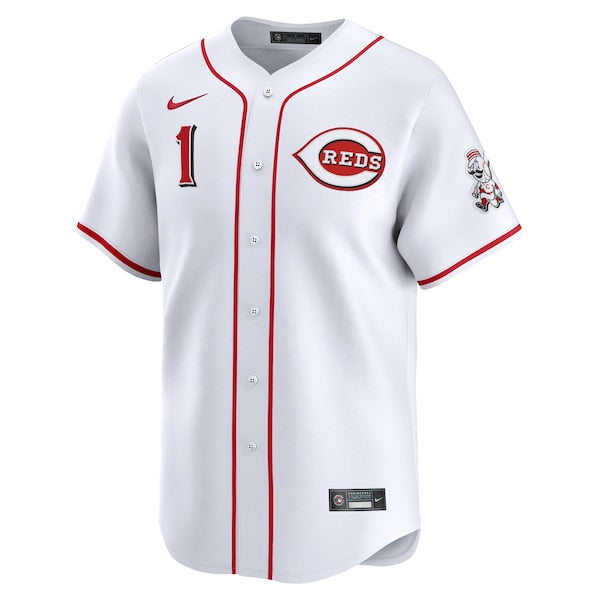 Cincinnati Reds Nike #1 Dad Home Limited Jersey - White - Image 2