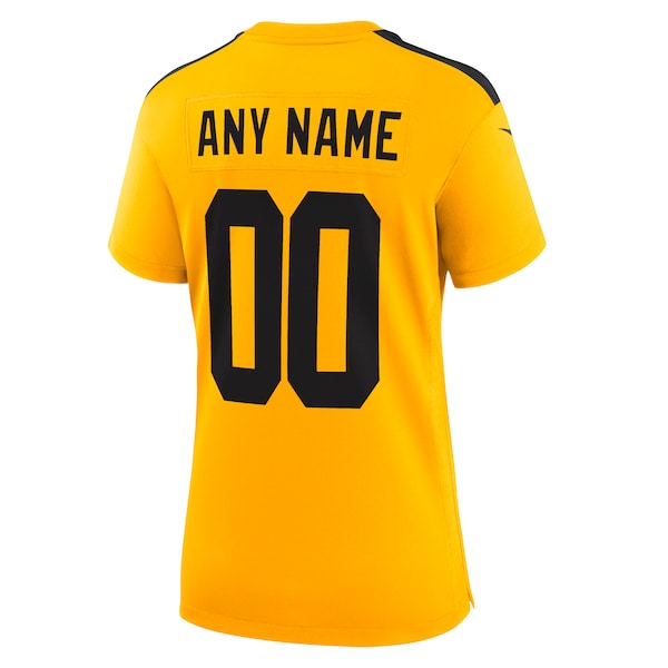 Pittsburgh Steelers Nike Women's Alternate 1933 Throwback Game Custom Jersey - Gold/Black - Image 4