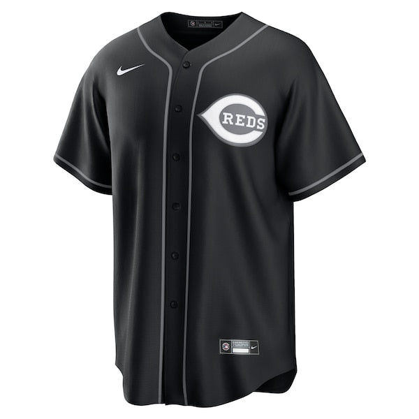 Elly De La Cruz Cincinnati Reds Nike Lights Out Replica Player Jersey - Black - Image 2