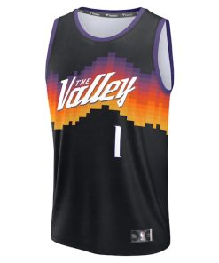 Alternative view of Devin Booker Phoenix Suns  Youth 2025/26 City Edition Fast Break Jersey - Black