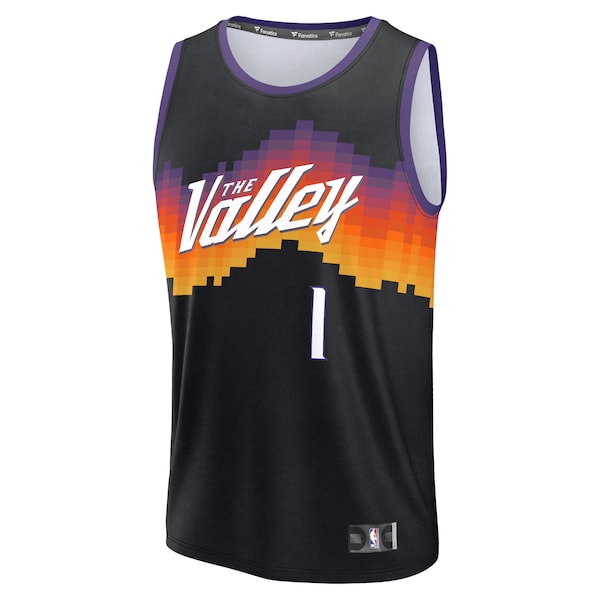 Devin Booker Phoenix Suns Youth 2025/26 City Edition Fast Break Jersey - Black - Image 2