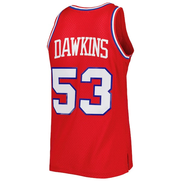 Darryl Dawkins Philadelphia 76ers Hardwood Classics 1979/80 Swingman Jersey - Red - Image 3