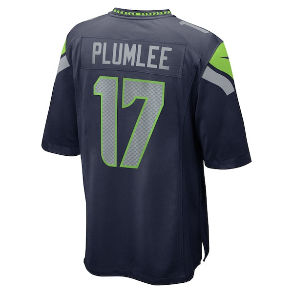 John Rhys Plumlee Seattle Seahawks Nike Team Game Jersey - College Navy - Image 3