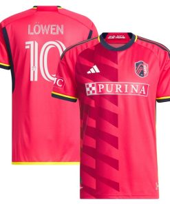 Eduard L?wen St. Louis City SC adidas 2024 The Spirit Kit Authentic Jersey - Red