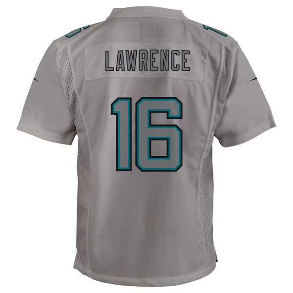 Trevor Lawrence Jacksonville Jaguars Nike Youth Atmosphere Game Jersey - Gray - Image 3