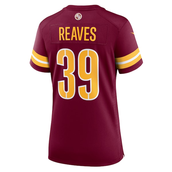 Jeremy Reaves Washington Commanders Nike Women's Game Jersey - Burgundy - Image 3