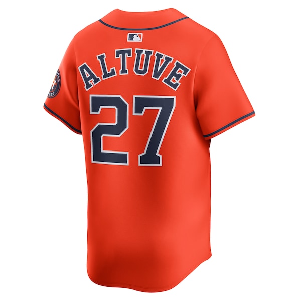 Jose Altuve Houston Astros Nike Alternate Limited Player Jersey - Orange - Image 3