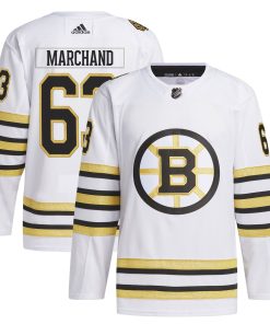 Alternative view of Brad Marchand Boston Bruins adidas  Primegreen Authentic Player Jersey - Black/White