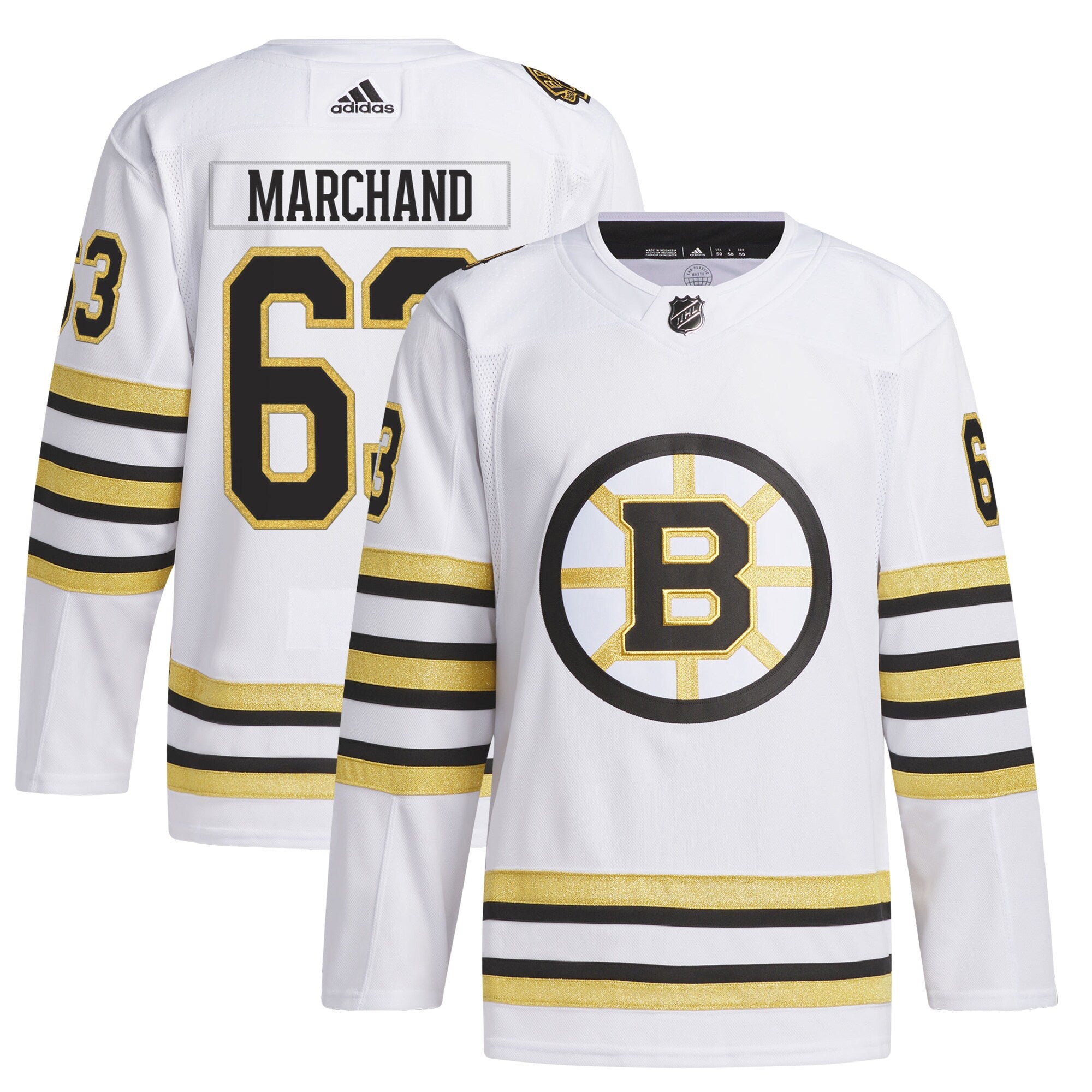 Brad Marchand Boston Bruins adidas Primegreen Authentic Player Jersey - Black/White - Image 2