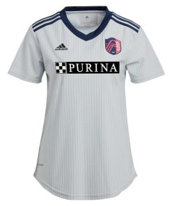 Alternative view of St. Louis City SC adidas Women's 2024 The Spirit Kit Replica Custom Jersey - Gray