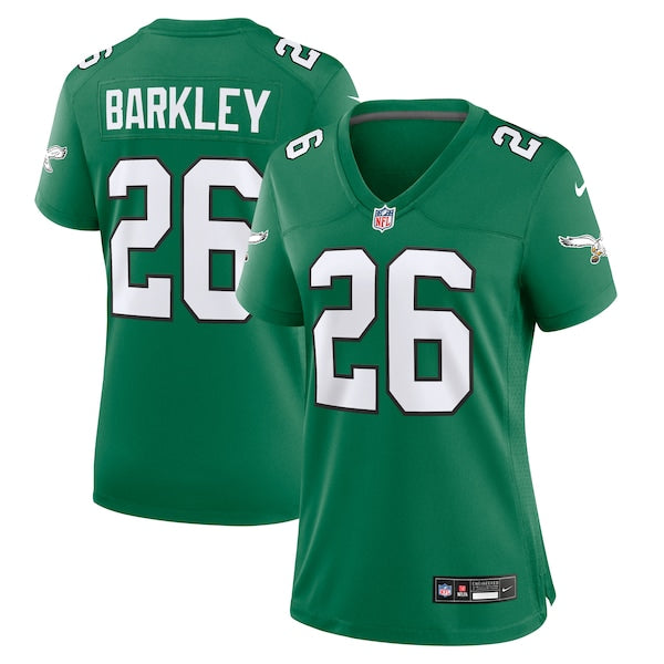 Saquon Barkley Philadelphia Eagles Nike Women's Alternate Game Jersey - Kelly Green - Image 2