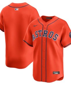 Houston Astros Nike Alternate Limited Jersey - Orange/White
