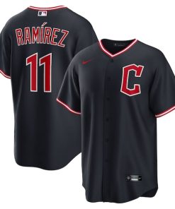Jos¨¦ Ram¨ªrez Cleveland Guardians Nike Alternate Replica Jersey - Navy/Red