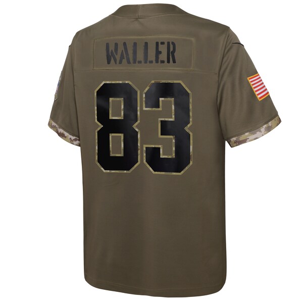 Darren Waller Las Vegas Raiders Nike Youth 2022 Salute To Service Player Limited Jersey - Olive - Image 3