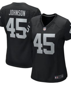 Jaquan Johnson Las Vegas Raiders Nike Women's Game Player Jersey - Black