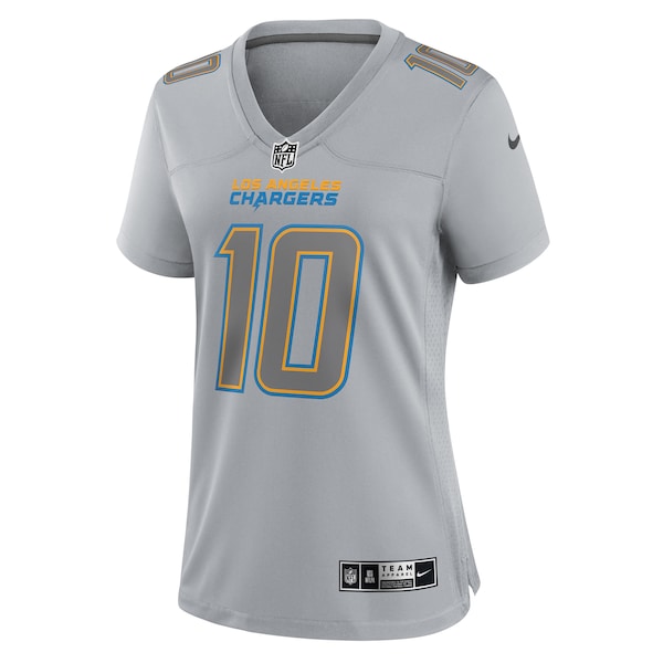 Justin Herbert Los Angeles Chargers Nike Women's Atmosphere Fashion Game Jersey - Gray - Image 2