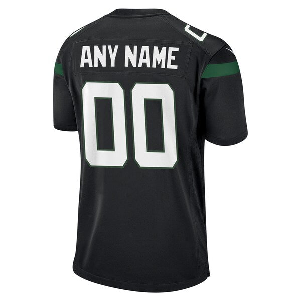 New York Jets Nike Youth Custom Game Jersey - Black - Image 3