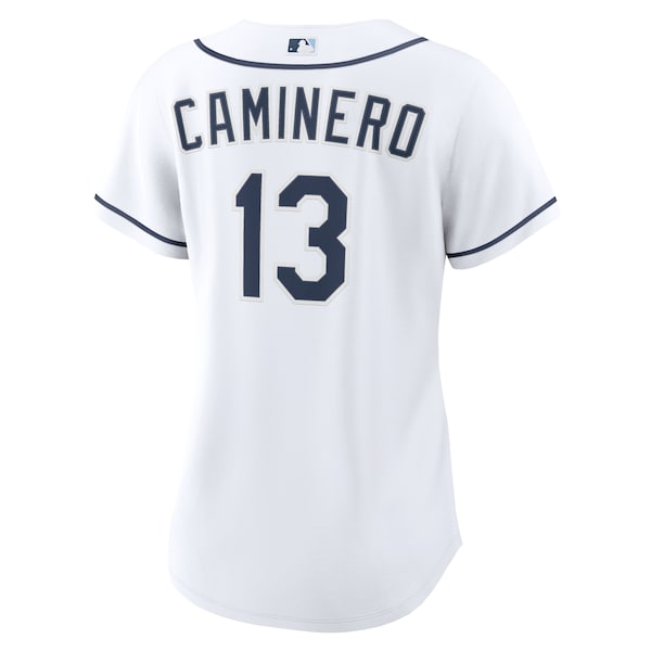 Junior Caminero Tampa Bay Rays Nike Women's Home Replica Jersey - White - Image 3