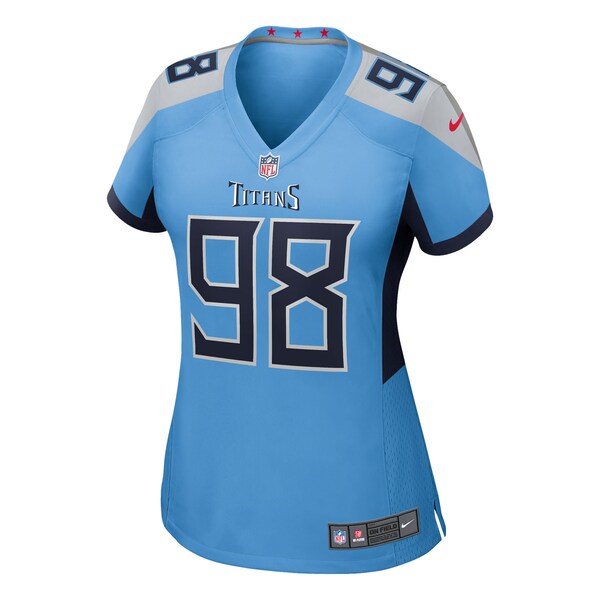 Jeffery Simmons Tennessee Titans Nike Women's Team Game Jersey - Light Blue - Image 2