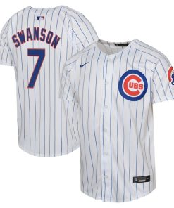 Dansby Swanson Chicago Cubs Youth Limited Player Jersey - White