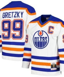 Alternative view of Wayne Gretzky Edmonton Oilers  1986/87 Blue Line Player Jersey - White