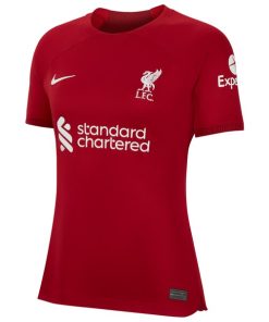 Alternative view of Liverpool Nike Women's 2022/23 Home Replica Custom Jersey - Red