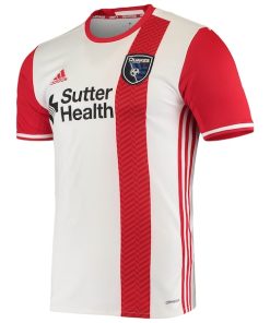 Alternative view of San Jose Earthquakes adidas Replica Away Jersey - White