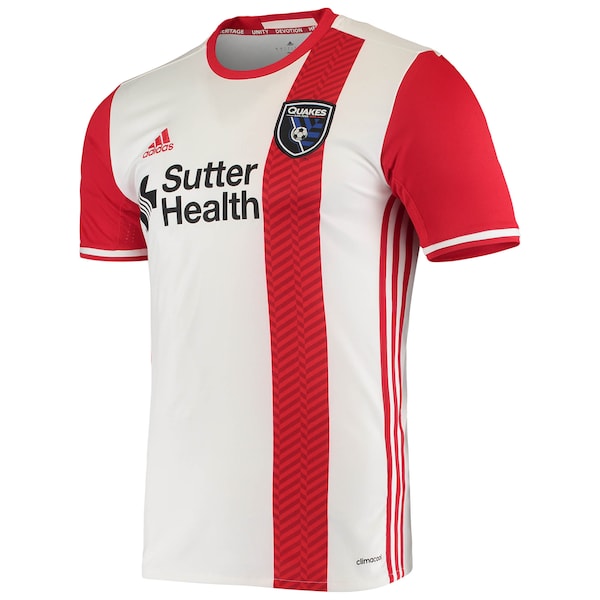 San Jose Earthquakes adidas Replica Away Jersey - White - Image 2
