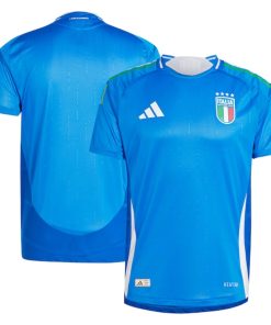 Italy National Team adidas 2024 Home Authentic Jersey - Blue