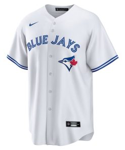 Alternative view of Andres Gimenez Toronto Blue Jays Nike Home Replica Jersey - White