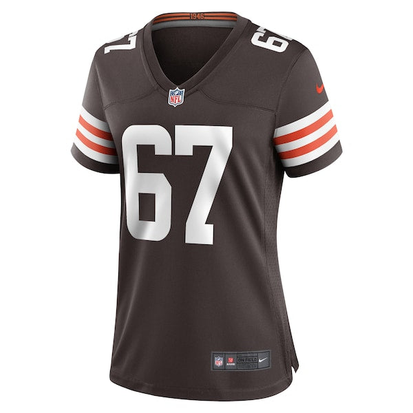 Justin Murray Cleveland Browns Nike Women's Team Game Jersey - Brown - Image 2
