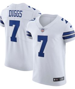 Alternative view of Trevon Diggs Dallas Cowboys Nike Vapor Elite Jersey - White/Navy