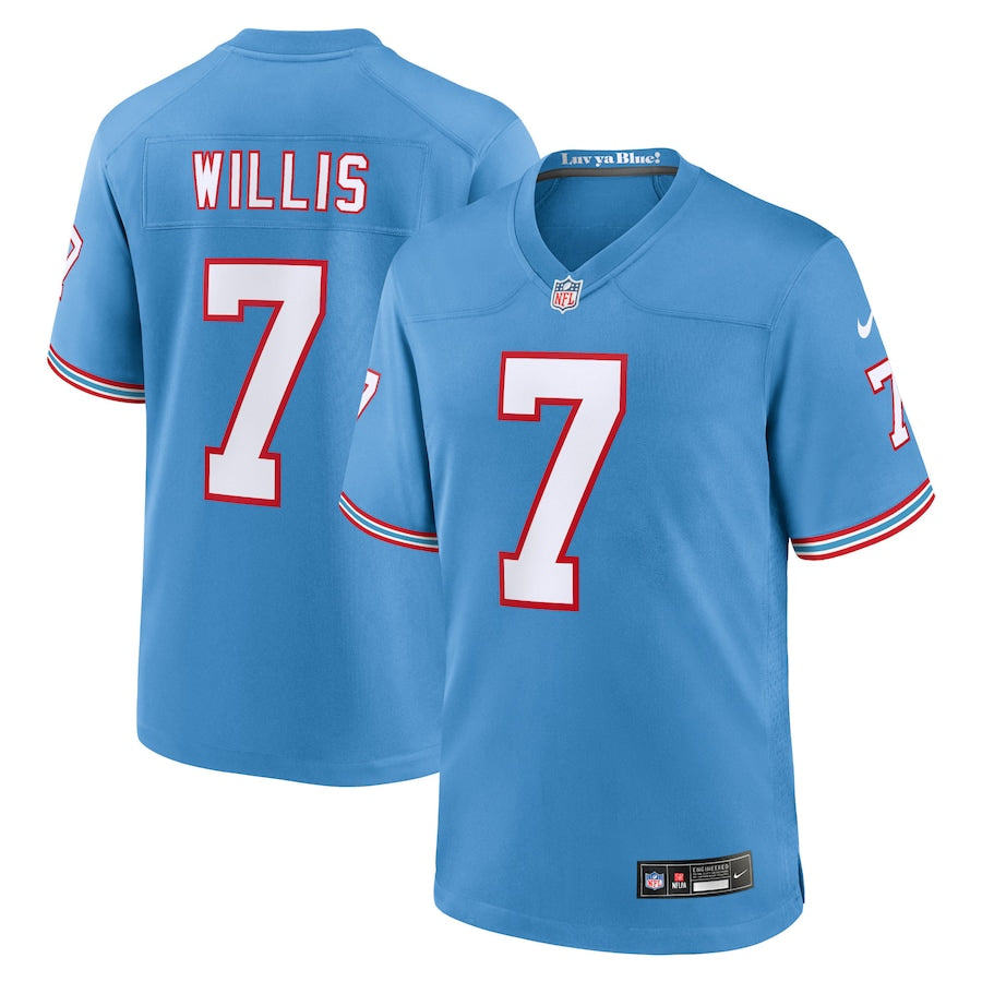 Malik Willis Tennessee Titans Nike Player Game Jersey - Navy/Light Blue - Image 6