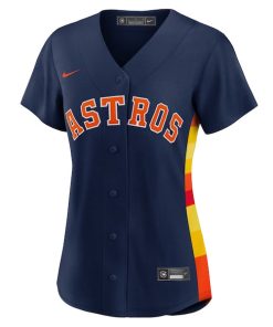 Alternative view of Houston Astros Nike Women's Alternate Replica Team Jersey - Navy