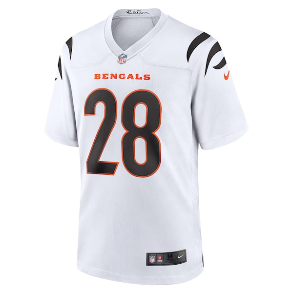 Joe Mixon Cincinnati Bengals Nike Away Game Player Jersey - White/Orange - Image 3