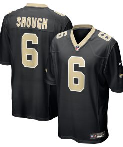 Alternative view of Tyler Shough New Orleans Saints Nike Alternate Game Player Jersey - Gold/Black