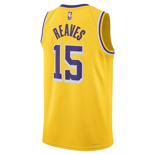 Austin Reaves Los Angeles Lakers Nike Unisex Swingman Jersey - Icon Edition - Gold - Image 3