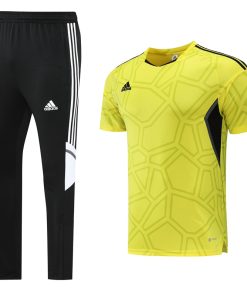Adidas Short Sleeve Training Jersey Set - AD01- Yellow/Black