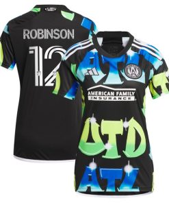 Miles Robinson Atlanta United FC adidas Women's 2024 The 404 Replica Player Jersey - Black
