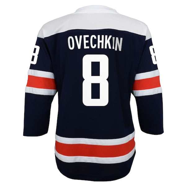 Alexander Ovechkin Washington Capitals Youth 2020/21 Alternate Replica Player Jersey - Navy - Image 3
