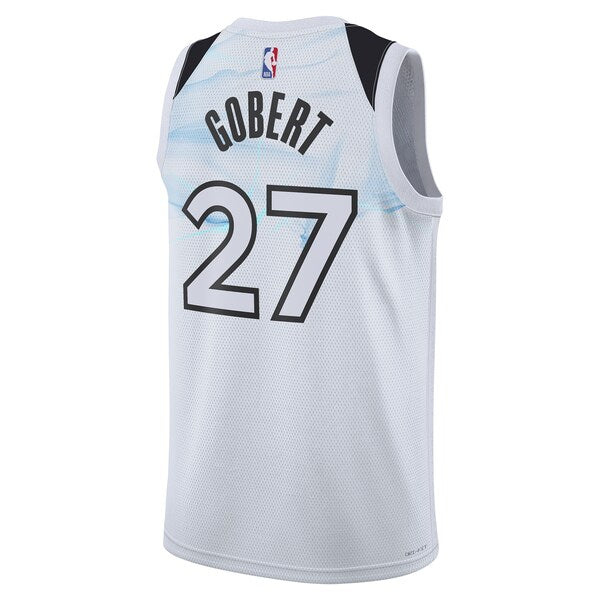 Rudy Gobert Minnesota Timberwolves Nike Unisex 2024/25 Swingman Player Jersey - City Edition - White - Image 3