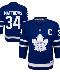 Auston Matthews Toronto Maple Leafs Youth Home Replica Player Jersey - Blue/Black