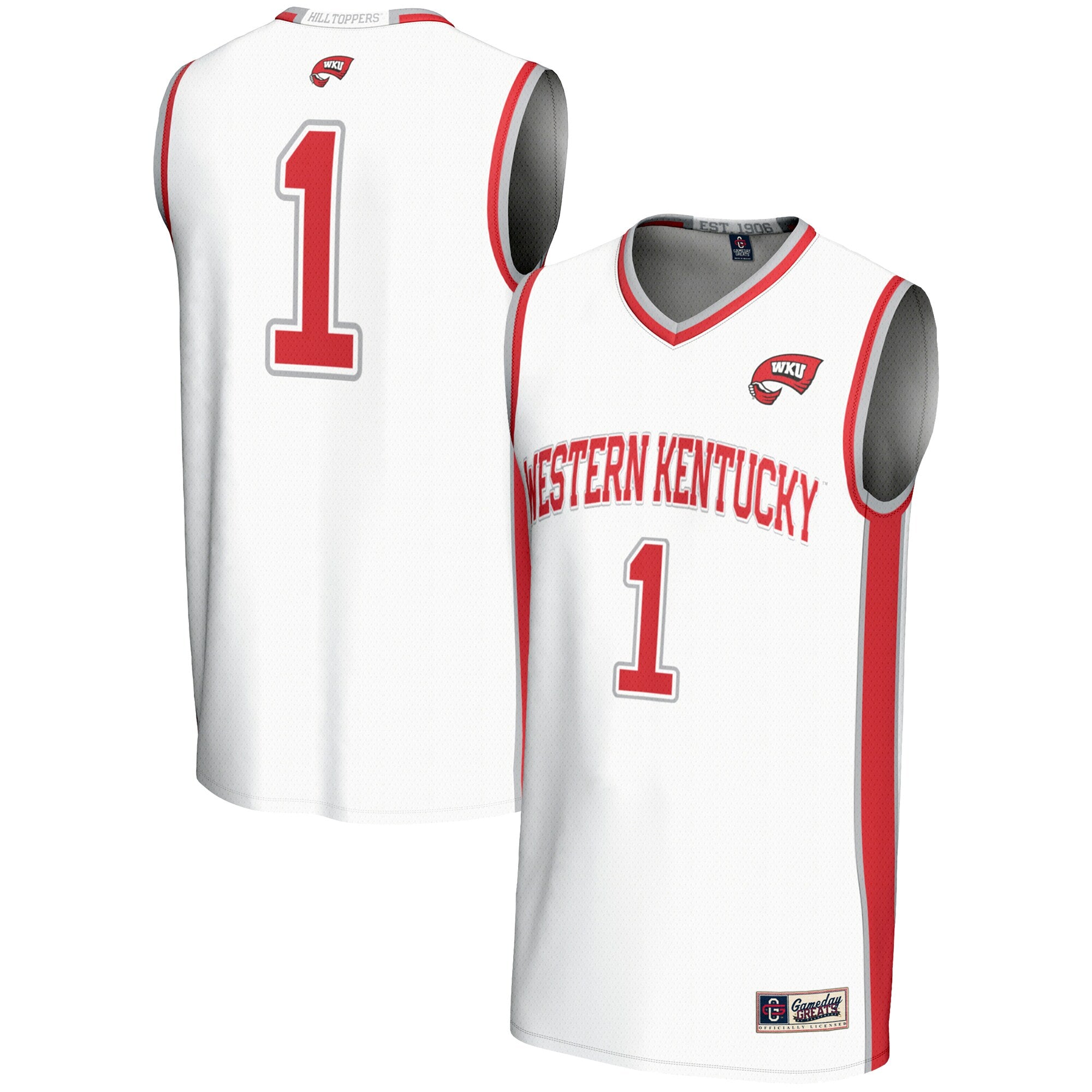 #1 Western Kentucky Hilltoppers GameDay Greats Lightweight Basketball Jersey - Red/White/Black - Image 7
