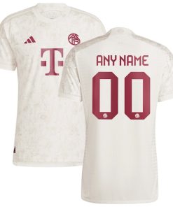Bayern Munich adidas 2023/24 Third Custom Authentic Jersey - White